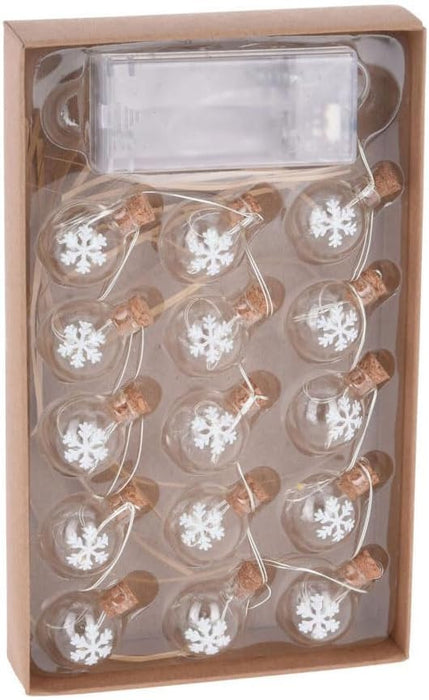 divers - Draadslinger met 15 Kerstballetjes Led Warm White