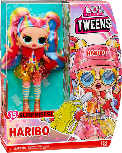 L.O.L. Surprise! 119920EUC Tweens Doll Holly Happy with 15 Surprises & Haribo Candy Themed Fashion Designs – for Kids Ages 4+, Multicolor