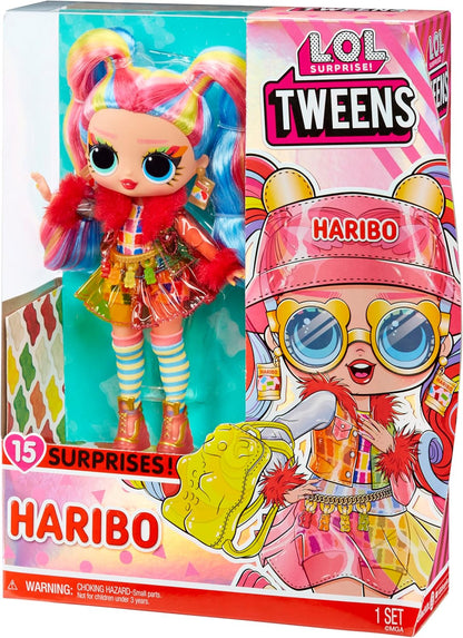 L.O.L. Surprise! 119920EUC Tweens Doll Holly Happy with 15 Surprises & Haribo Candy Themed Fashion Designs – for Kids Ages 4+, Multicolor