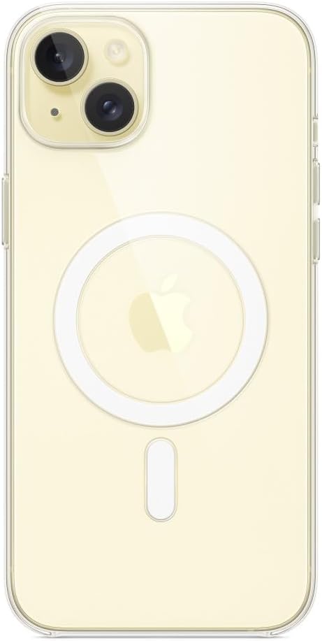 Apple - Back Cover For Mobile Phone - Magsafe Compatibility - Polycarbonate - Clear - For Iphone 15 Plus