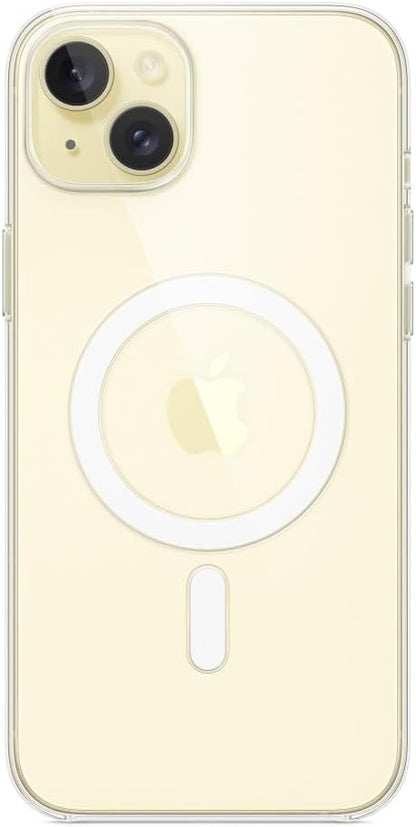 Apple - Back Cover For Mobile Phone - Magsafe Compatibility - Polycarbonate - Clear - For Iphone 15 Plus