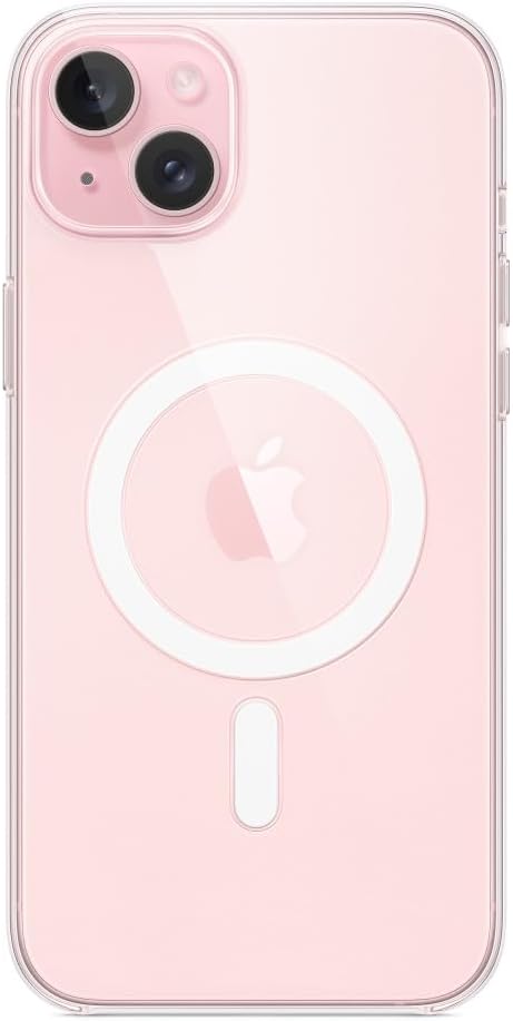 Apple - Back Cover For Mobile Phone - Magsafe Compatibility - Polycarbonate - Clear - For Iphone 15 Plus