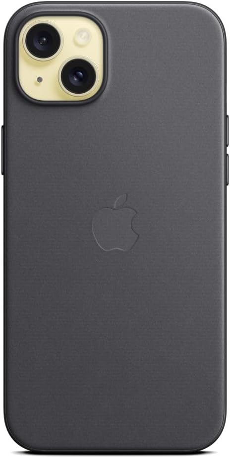 Apple - Back Cover For Mobile Phone - Magsafe Compatibility - Finewoven - Black - For Iphone 15 Plus