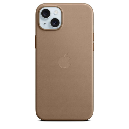 Apple - Back Cover For Mobile Phone - Magsafe Compatibility - Microtwill, Finewoven - Taupe - For Iphone 15 Plus