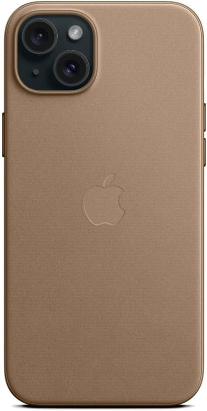 Apple - Back Cover For Mobile Phone - Magsafe Compatibility - Microtwill, Finewoven - Taupe - For Iphone 15 Plus