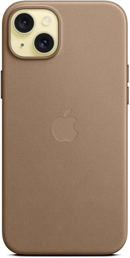 Apple - Back Cover For Mobile Phone - Magsafe Compatibility - Microtwill, Finewoven - Taupe - For Iphone 15 Plus
