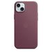 Apple - Back Cover For Mobile Phone - Magsafe Compatibility - Microtwill, Finewoven - Mulberry - For Iphone 15 Plus