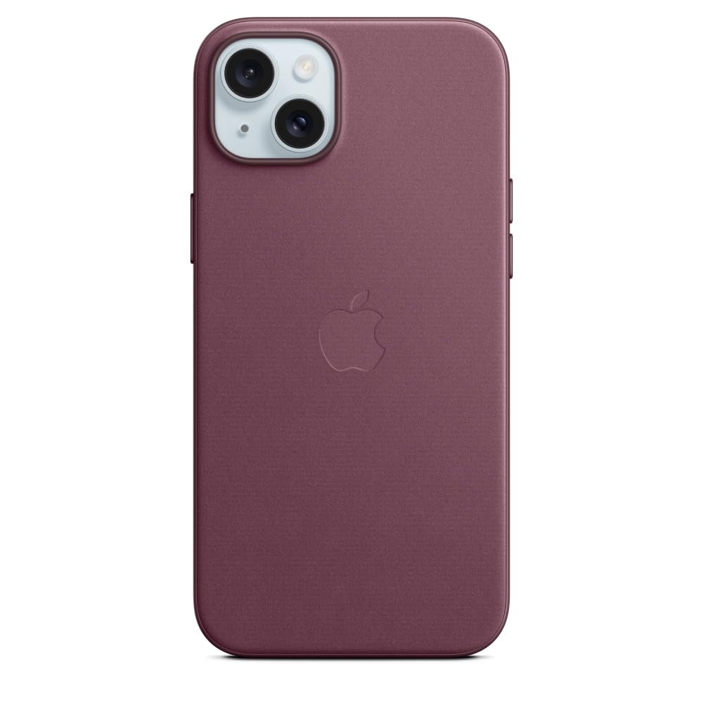 Apple - Back Cover For Mobile Phone - Magsafe Compatibility - Microtwill, Finewoven - Mulberry - For Iphone 15 Plus