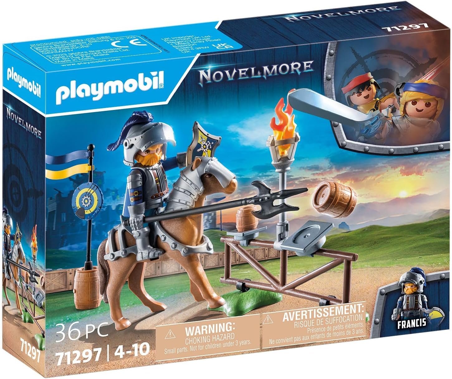 Playmobil 71297 Novelmore - Medieval Jousting Area, Medieval Castle and Knights Toy, Fun Imaginative Role Play, Playset Suitable for Children Ages 4+