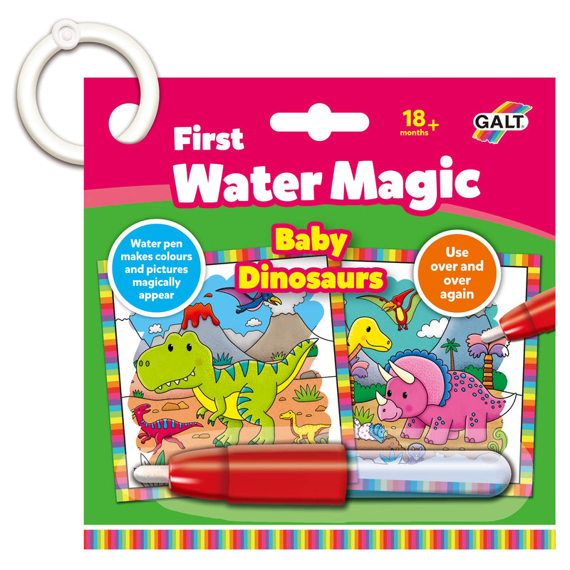 Galt Toys, First Water Magic - Baby Dinosaurs, Kids Colouring Book, Ages 18 Months Plus
