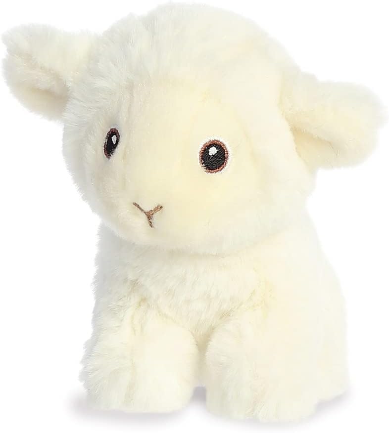AURORA, 35073, Eco Nation Mini Lamb, 5In, Soft Toy, White