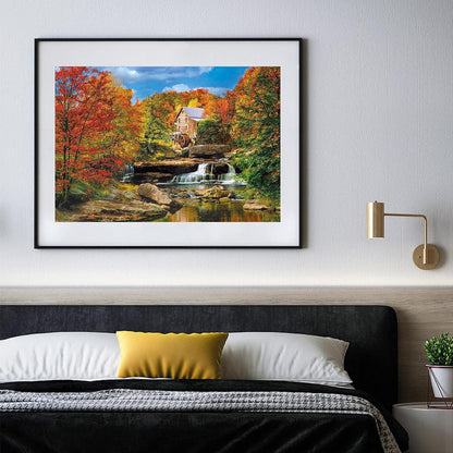 Clementoni Collection-Glade Creek Grist Mill-2000 Piece Adult Jigsaw Puzzle, Made in Italy, Multicoloured, 32574