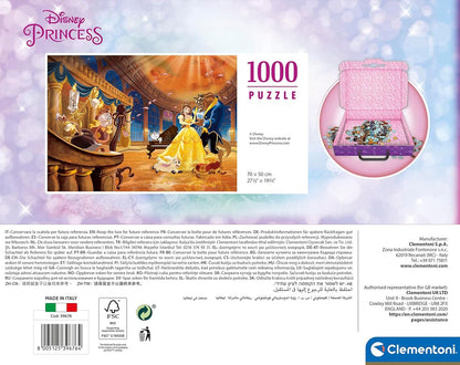 Clementoni 39676 Disney Princess 1000 Pieces, Jigsaw Puzzle for Adults-Made in Italy, multi-coloured