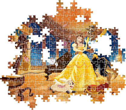 Clementoni 39676 Disney Princess 1000 Pieces, Jigsaw Puzzle for Adults-Made in Italy, multi-coloured