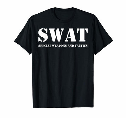 T-shirt SWAT Team t-shirt vintage polizia uniforme t-shirt
