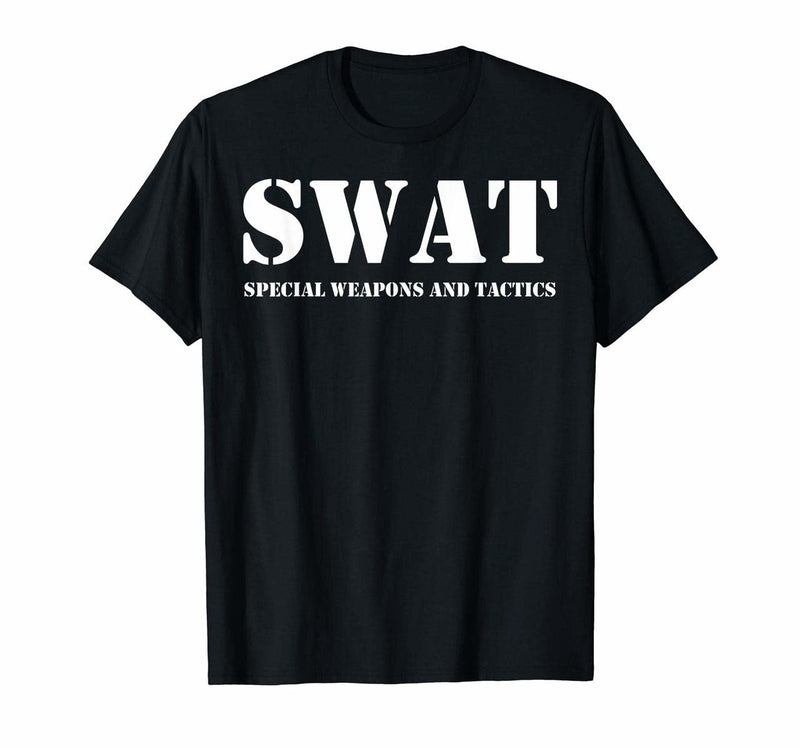 T-shirt SWAT Team t-shirt vintage polizia uniforme t-shirt