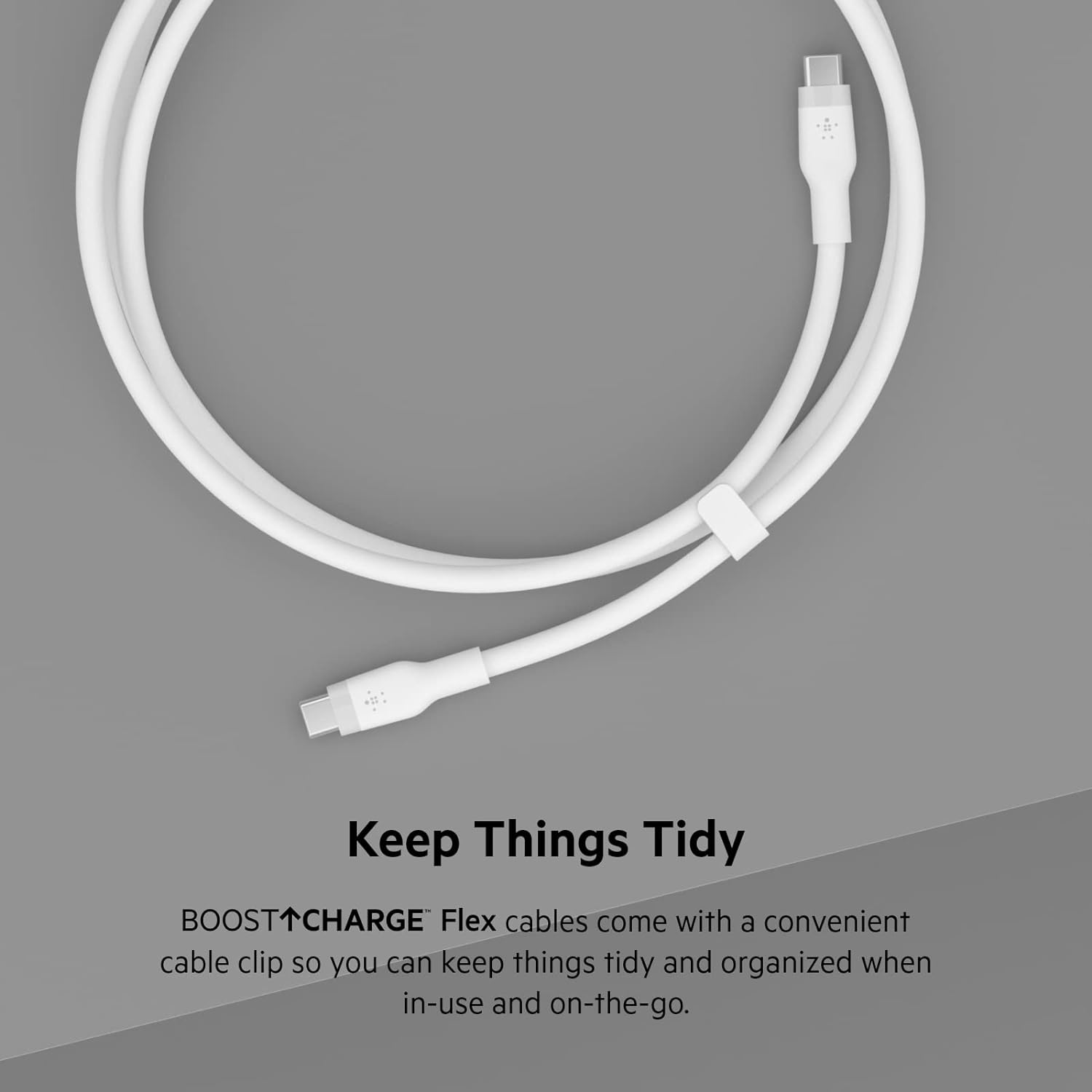 Belkin BoostCharge Flex cable USB-C de silicona, carga rápida USB tipo C Power Delivery, certificación USB-IF para iPhone 16 y 15, MacBook, iPad, Galaxy S24 y otros, 1 m, paquete de 2, negro/blanco