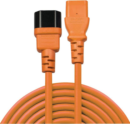 LINDY 30475 IEC C14 to IEC C13 Extension Power Cable, Orange
