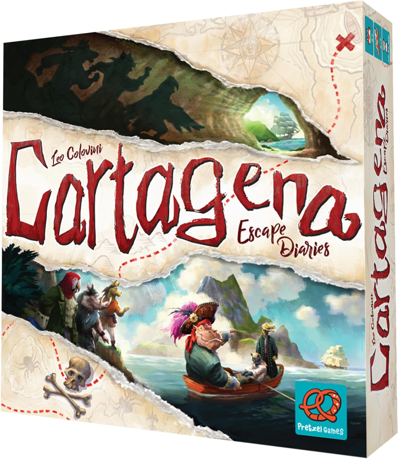 Pretzel Games | Cartagena Escape Diaries | Board Game | Ages 8+ | 2-5 Players | 30-45 Minutes Playing Time