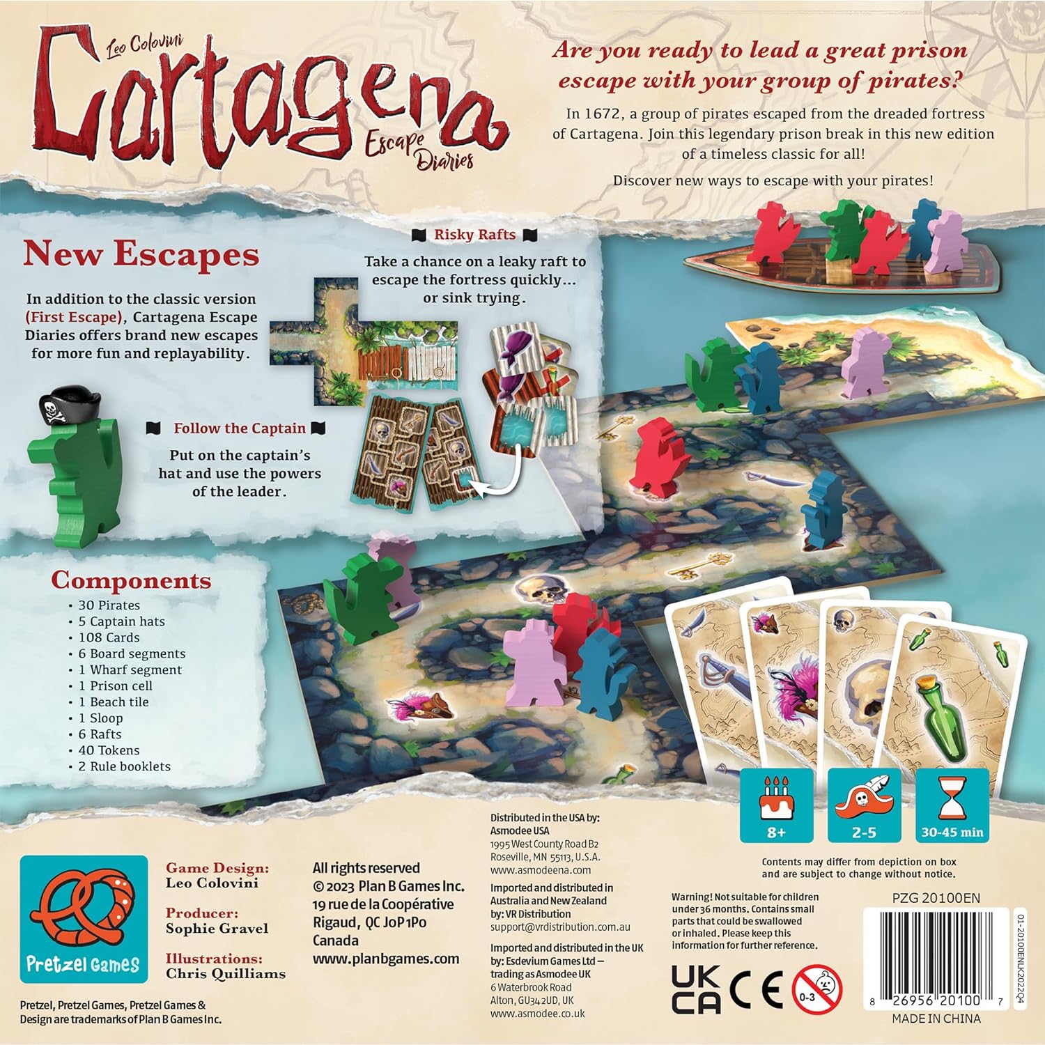 Pretzel Games | Cartagena Escape Diaries | Board Game | Ages 8+ | 2-5 Players | 30-45 Minutes Playing Time