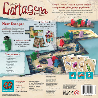 Pretzel Games | Cartagena Escape Diaries | Board Game | Ages 8+ | 2-5 Players | 30-45 Minutes Playing Time