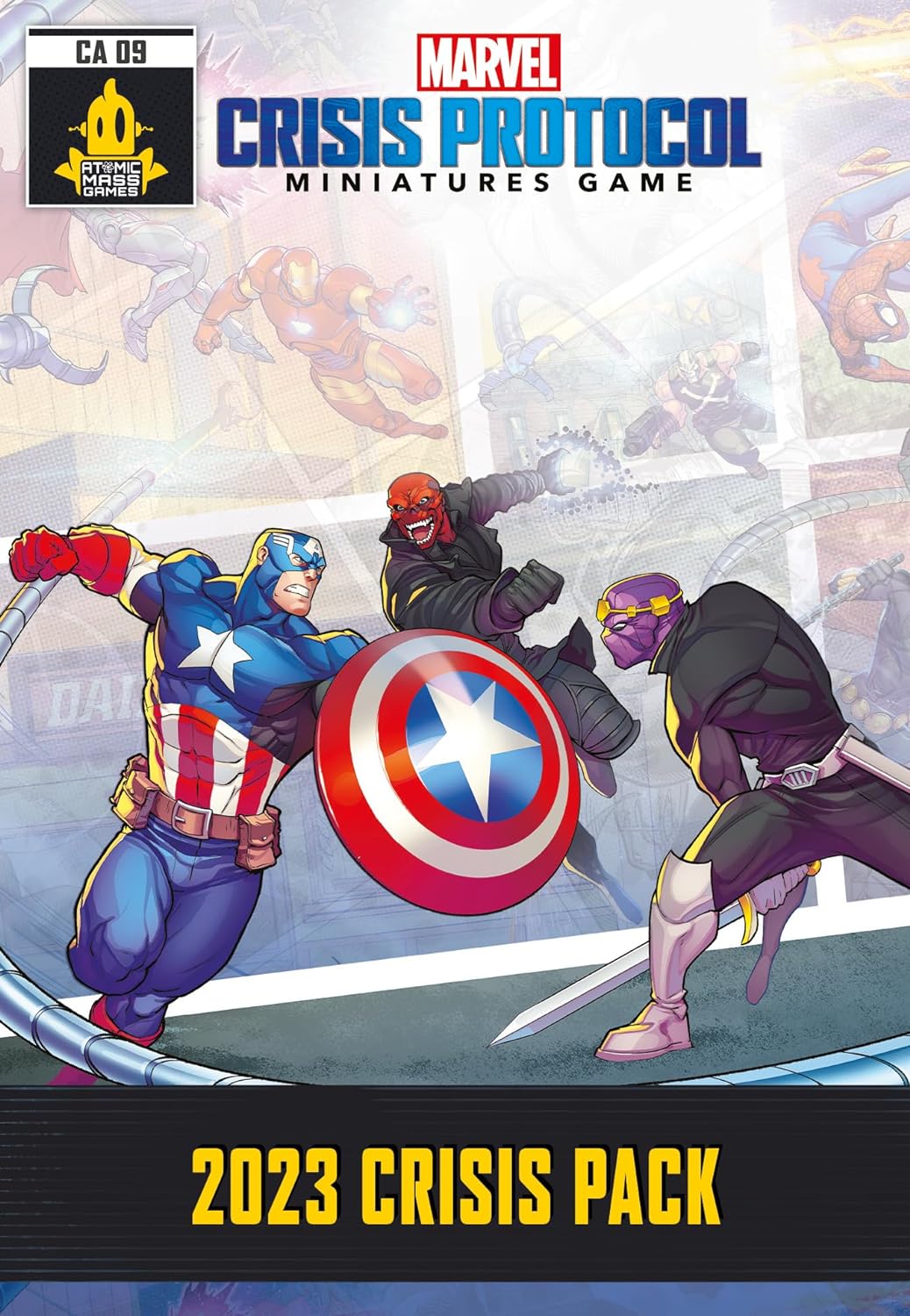 Atomic Mass Games, Marvel: Crisis Protocol – Krisen-Kartenpack 2023 “Uns steht eine Krise bevor!“, Erweiterung, Tabletop, 2 Spieler, Ab 14+ Jahren, 90-120 Minuten, Deutsch, Mehrsprachig