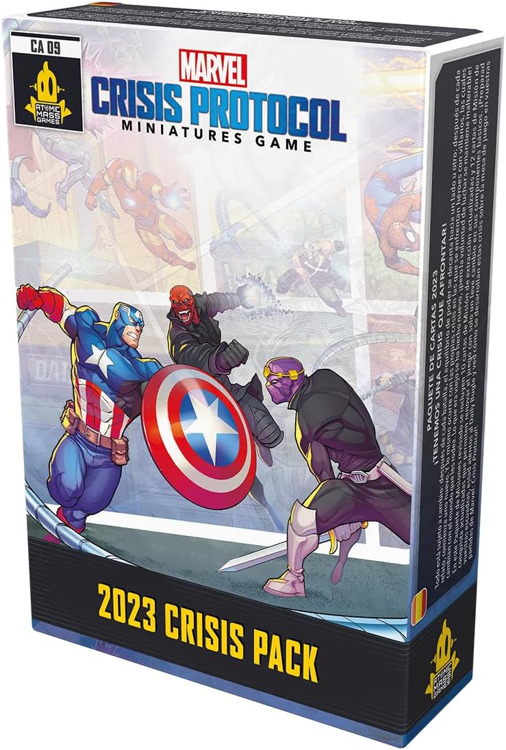 Atomic Mass Games, Marvel: Crisis Protocol – Krisen-Kartenpack 2023 “Uns steht eine Krise bevor!“, Erweiterung, Tabletop, 2 Spieler, Ab 14+ Jahren, 90-120 Minuten, Deutsch, Mehrsprachig