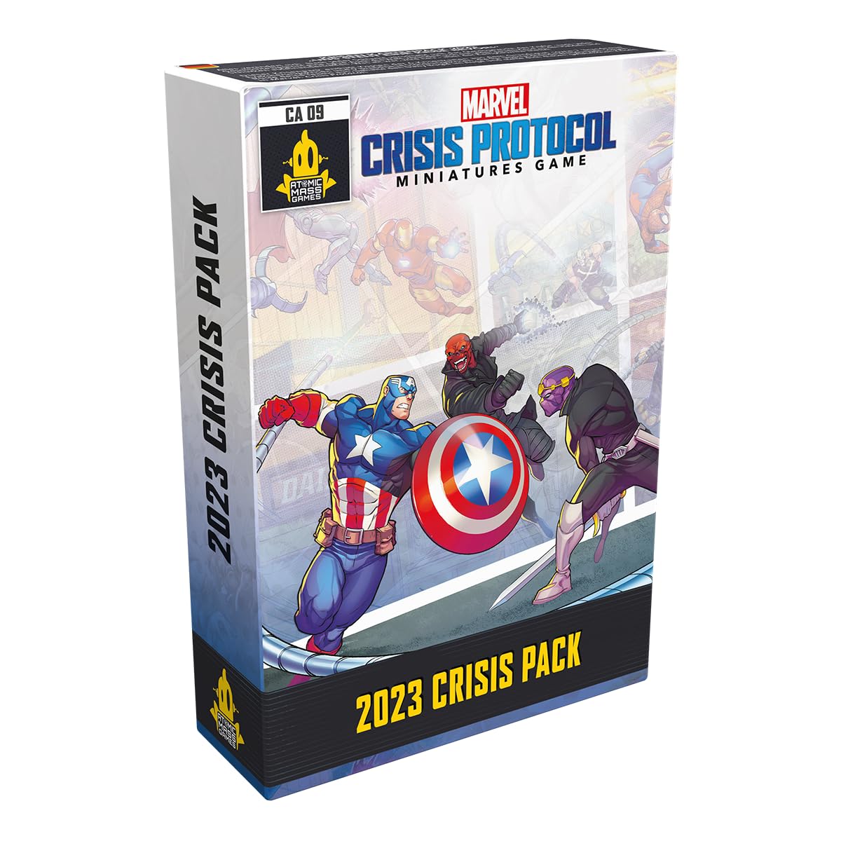 Atomic Mass Games, Marvel: Crisis Protocol – Krisen-Kartenpack 2023 “Uns steht eine Krise bevor!“, Erweiterung, Tabletop, 2 Spieler, Ab 14+ Jahren, 90-120 Minuten, Deutsch, Mehrsprachig