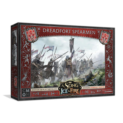 CMON A Song of Ice and Fire Juego de miniaturas de mesa Dreadfort Spearmen Caja de unidad – Lealtad forjada en el norte frágil, juego de estrategia para adultos, a partir de 14 años, 2 jugadores