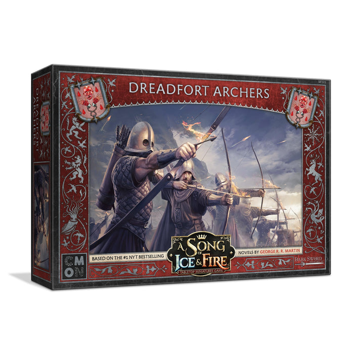 A Song of Ice and Fire - Juego de miniaturas de mesa Dreadfort Archers Unit Box – Precision Strikes from The North, juego de estrategia para adultos, a partir de 14 años, 2 jugadores en adelante