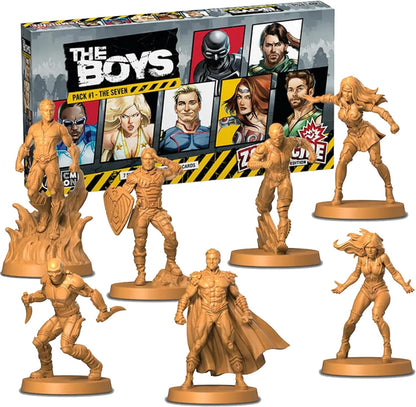 Zombicide The Boys Character Pack #1 - Survivors from The Seven for Epic Zombie Action! Cooperative Board Game for Ages 14+, 1-6 Players, 60 Minute Playtime, Made by CMON
