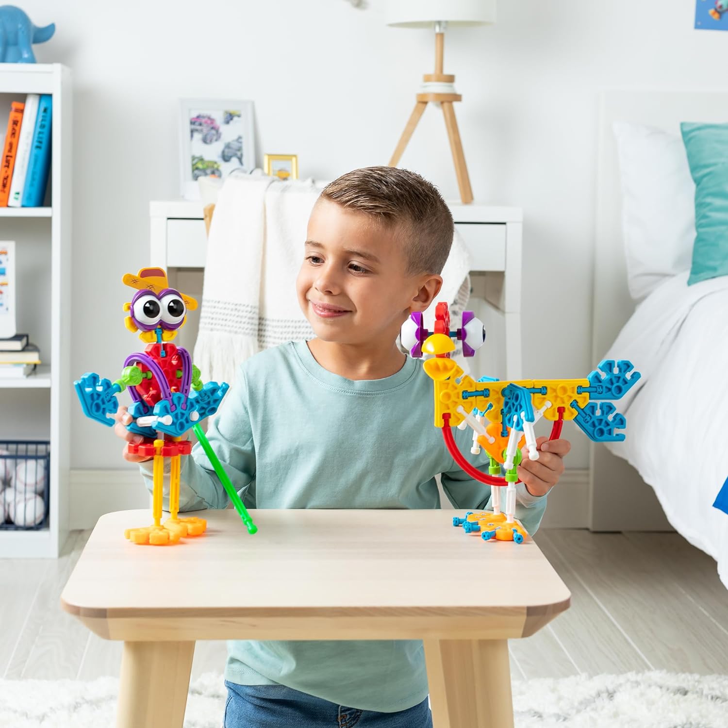 Kid K'NEX Farmin' Friends, 20 Model Building Set, 61 Pieces, Preschool Building Toy, STEM Educational Toys for Girls and Boys Ages 3+, Early Childhood Building Set, Engineering for Kids