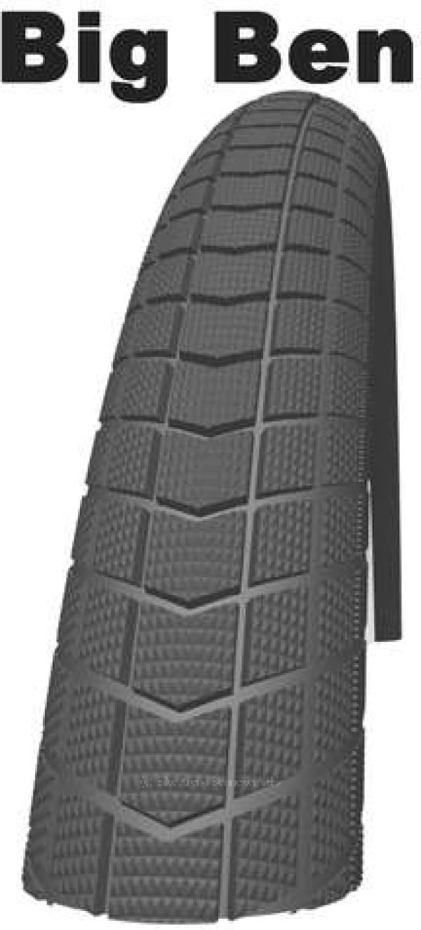 Schwalbe Big Ben Reflex 11100567 Bicycle Tyres 28 x 2.00 Black