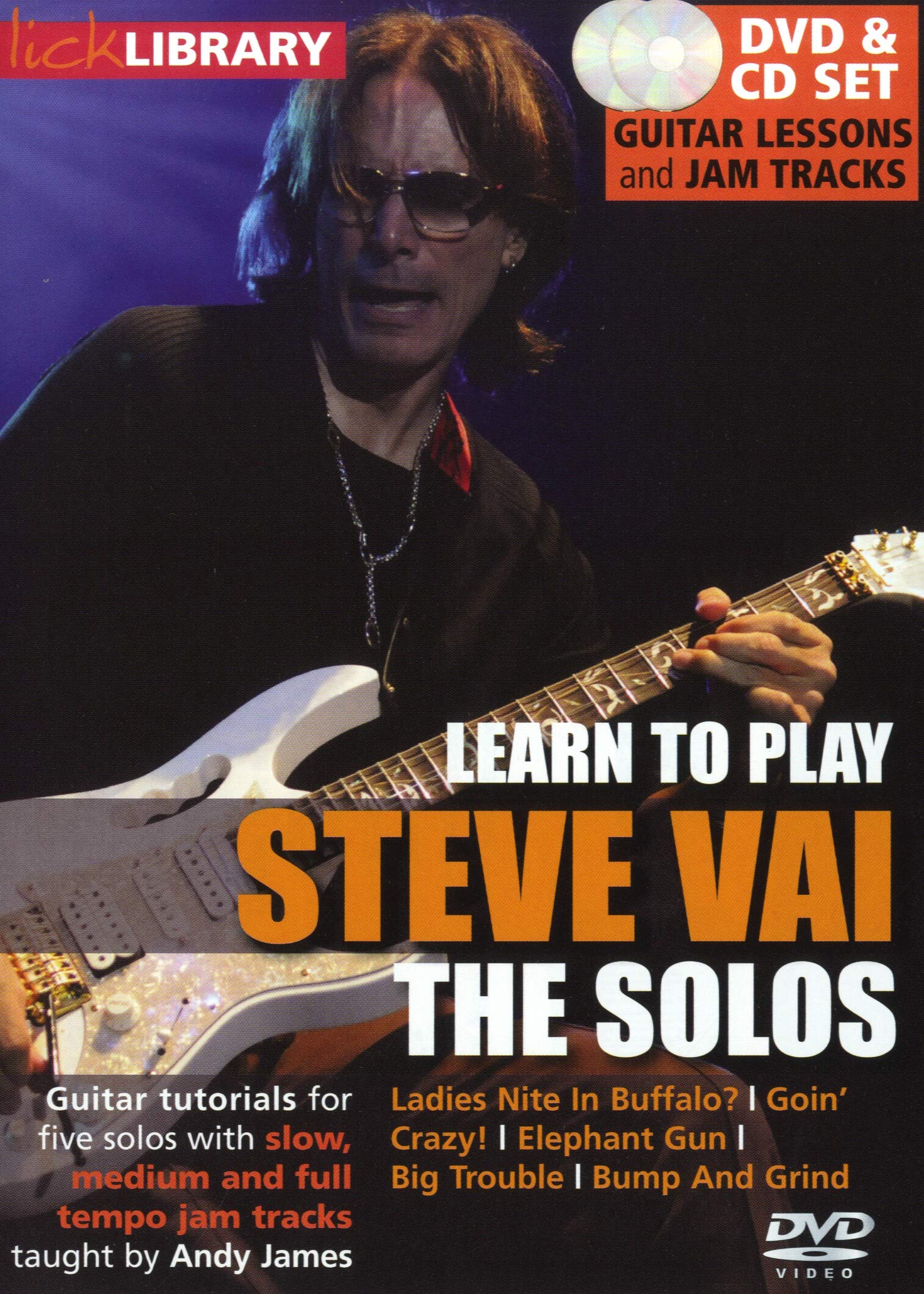 Lick Library: Learn To Play Steve Vai - The Solos