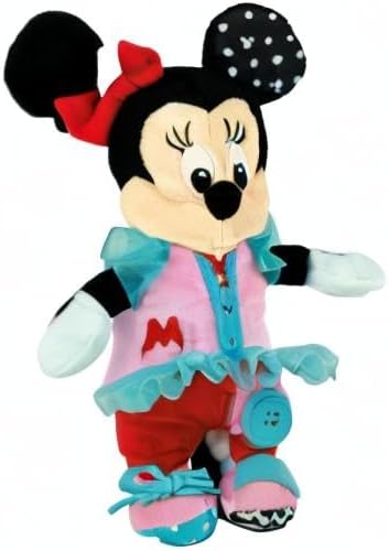 Clementoni - 17860 - Disney Baby Minnie Montessori Dress me up - Disney Plush, Montessori Toy, Skill Development Toys, Learning Infant Toys, Sensory & Activity Toys For 18 Months, Minnie Toys