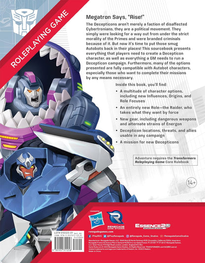 Transformers Roleplaying Game Decepticon Directive Sourcebook