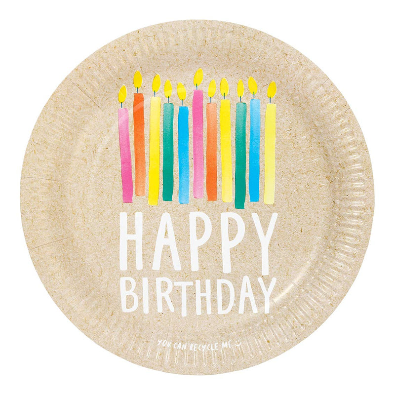 Talking Tables Pack of 12 Size 23cm ECO Party Paper Zero Plastic on Product or Packaging Perfect Disposable Biodegradable Partyware for All Ages and Unisex