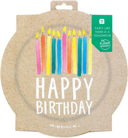 Talking Tables Pack of 12 Size 23cm ECO Party Paper Zero Plastic on Product or Packaging Perfect Disposable Biodegradable Partyware for All Ages and Unisex