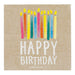 Talking Tables Pack of 20 - Size 33cm ECO Party Paper Zero Plastic on Product or Packaging Perfect Disposable Biodegradable Partyware for All Ages and Unisex, Kraft Recyclable Birthday Napkins