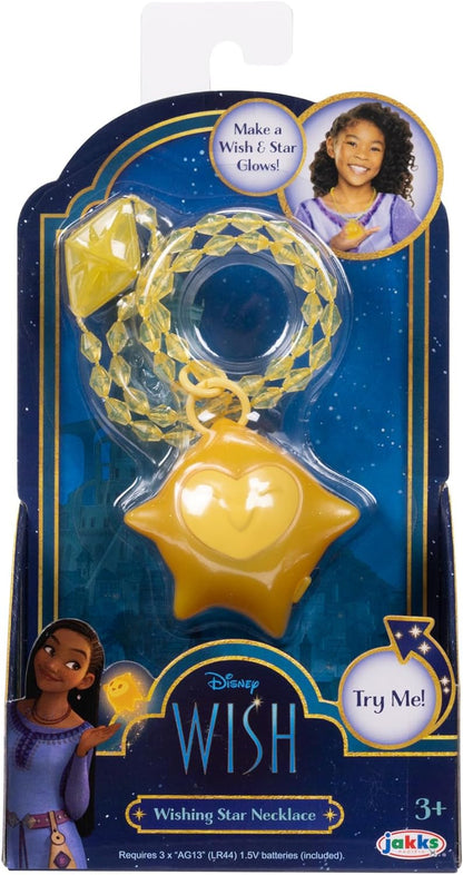 Disney 's Wish Upon a Star Feature Leuchtende Halskette Fördert Rollenspiele und ist perfekt für jeden Disney Wish Fans, Gelb