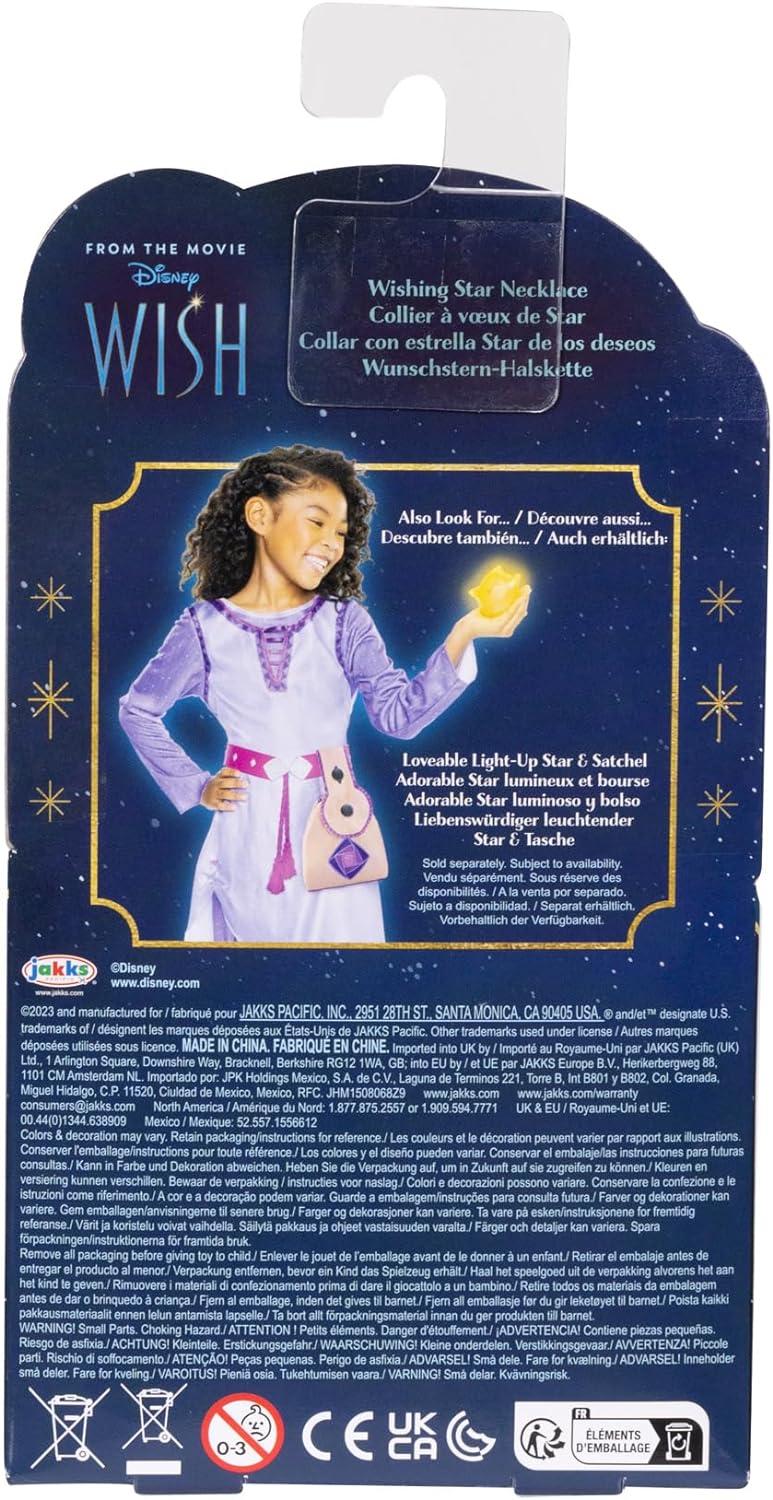 Disney 's Wish Upon a Star Feature Leuchtende Halskette Fördert Rollenspiele und ist perfekt für jeden Disney Wish Fans, Gelb