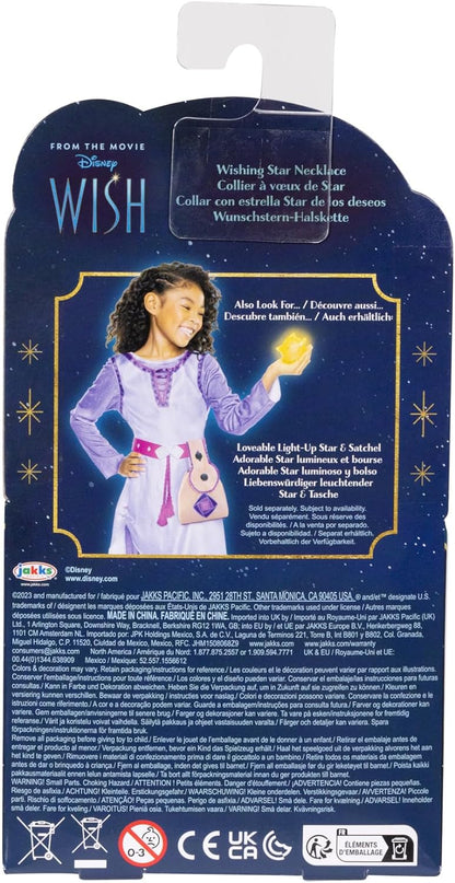 Disney 's Wish Upon a Star Feature Leuchtende Halskette Fördert Rollenspiele und ist perfekt für jeden Disney Wish Fans, Gelb