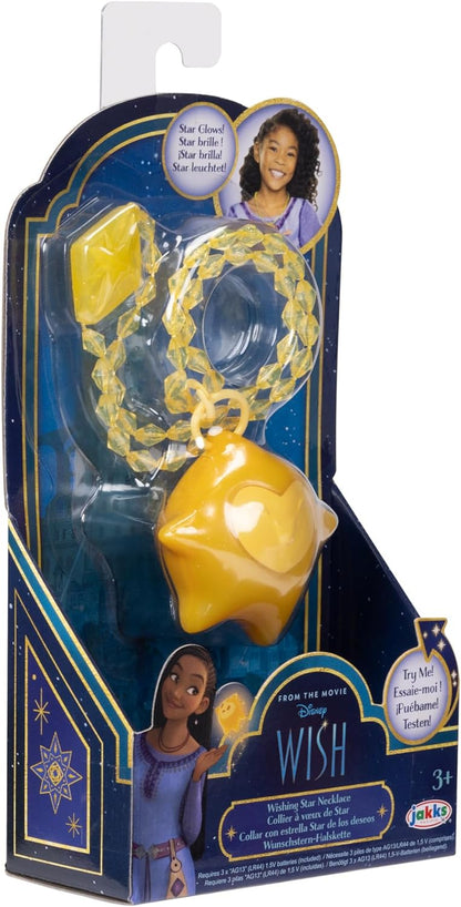 Disney 's Wish Upon a Star Feature Leuchtende Halskette Fördert Rollenspiele und ist perfekt für jeden Disney Wish Fans, Gelb