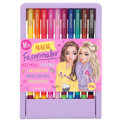 Depesche 10732 TOPModel Mobile-Magic Double Fibre Contains 10 Two Tips, Pen Set for Writing, Colouring and Decorating