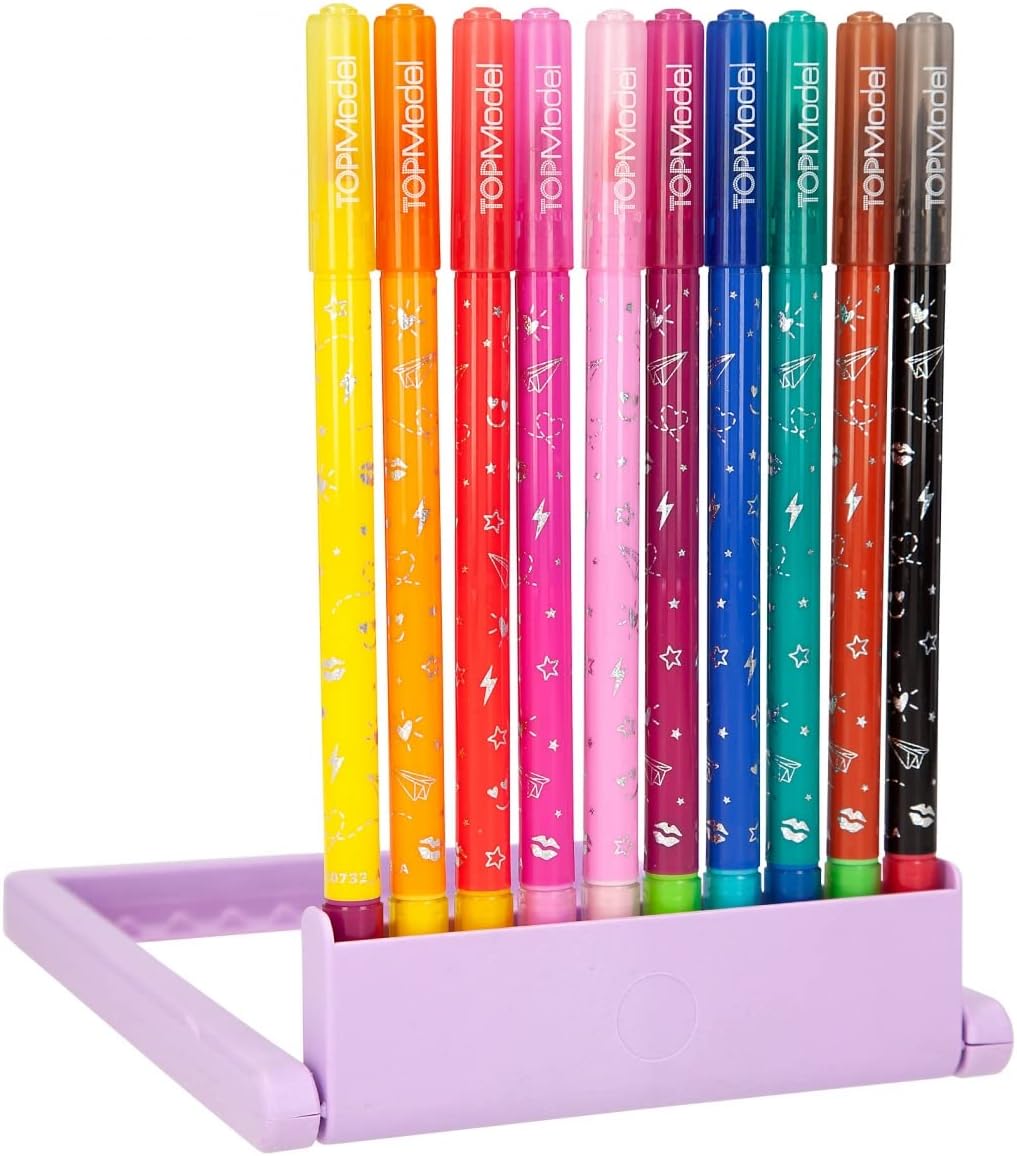 Depesche 10732 TOPModel Mobile-Magic Double Fibre Contains 10 Two Tips, Pen Set for Writing, Colouring and Decorating