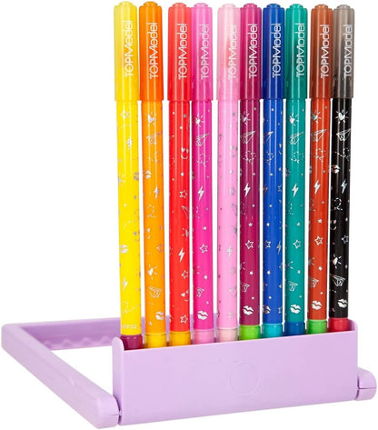 Depesche 10732 TOPModel Mobile-Magic Double Fibre Contains 10 Two Tips, Pen Set for Writing, Colouring and Decorating