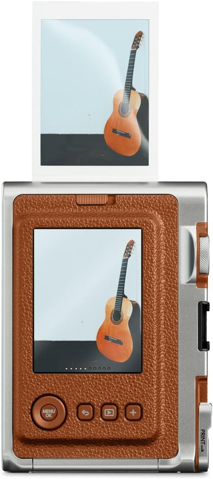 instax mini EVO Hybrid camera and smartphone printer, BROWN