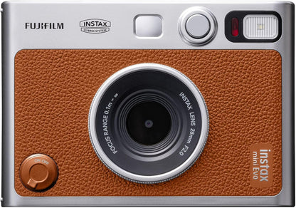 instax mini EVO Hybrid camera and smartphone printer, BROWN