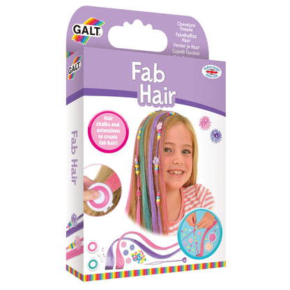 Galt Toys, Fab Hair, Hair Chalk Kit and Extensions for Children, Ages 6 Years Plus