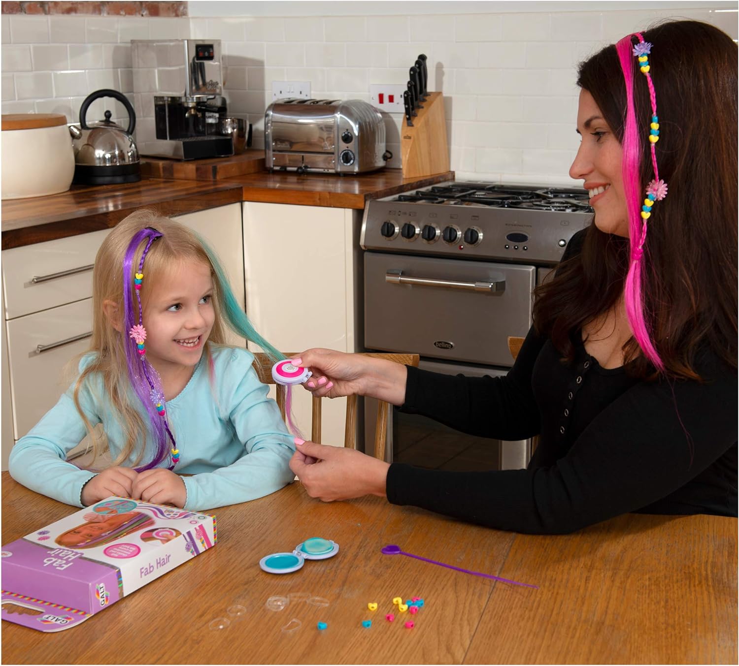 Galt Toys, Fab Hair, Hair Chalk Kit and Extensions for Children, Ages 6 Years Plus